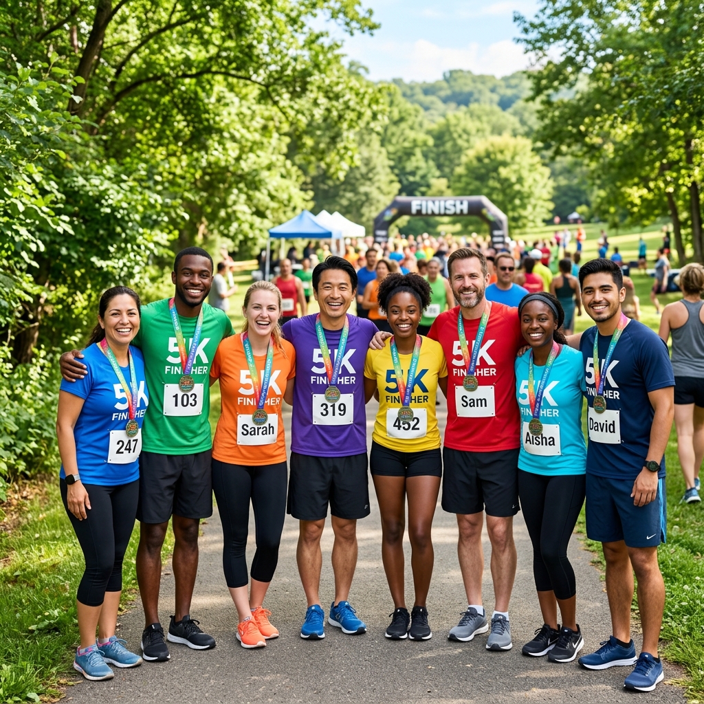 Hilliard Family Fun Run participants
